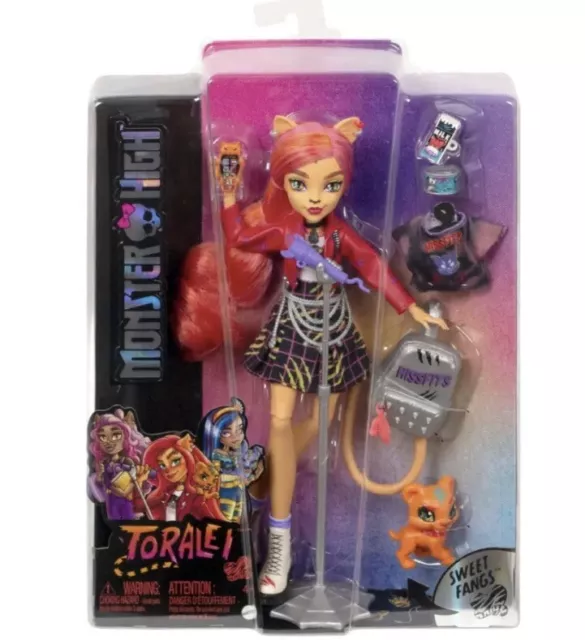 Monster High Toralei Stripe Doll with Pet and Accessories fashion gen 3