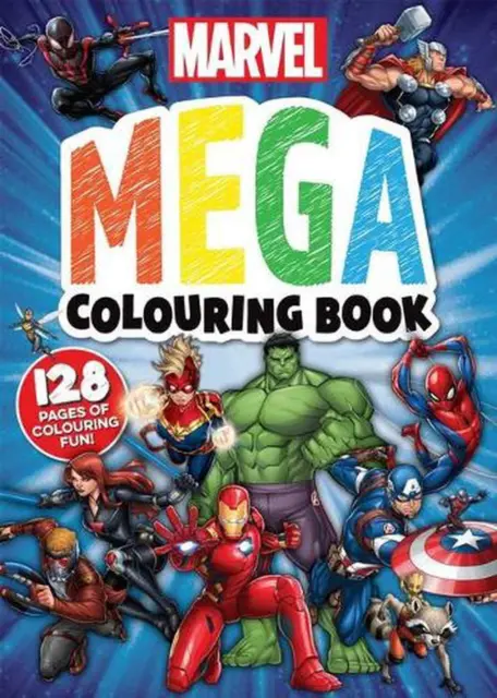Marvel: Mega Colouring Book by Scott Stuart Paperback Book