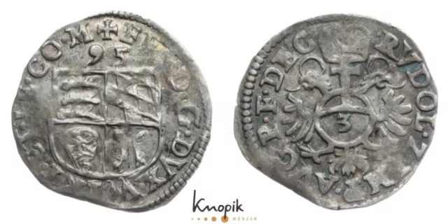 Württemberg, Friedrich I., Groschen 1595, Stuttgart, Klein/Raff 240b, 1,71g., ss