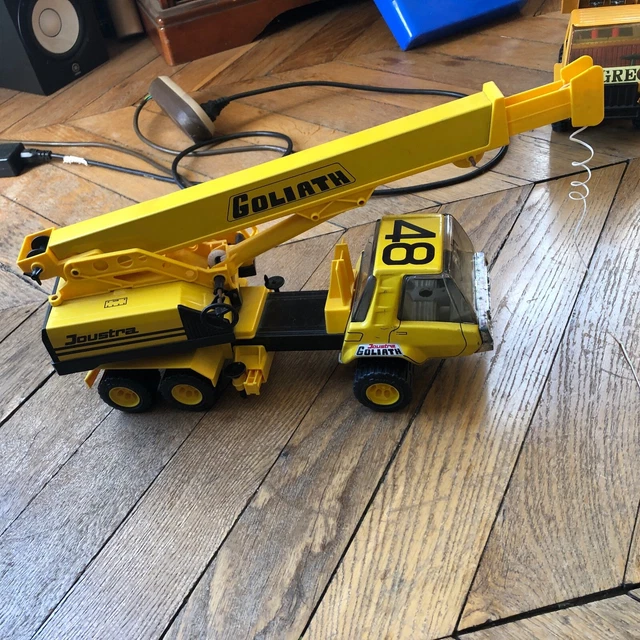 Camion Pompier Goliath Joustra Vintage 1975 - Grue Tôle Superbe État