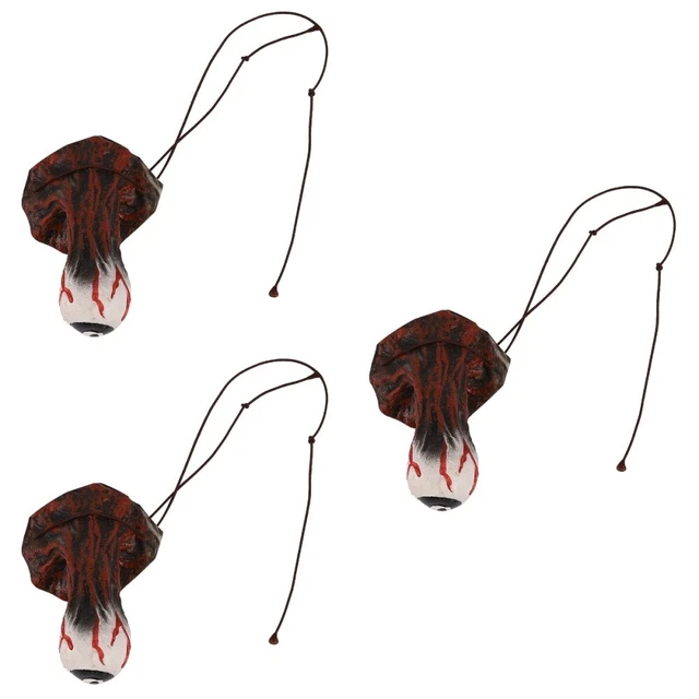 3 piezas juguete de cuerda de Halloween juguete simulado globo ocular horror truco Prop