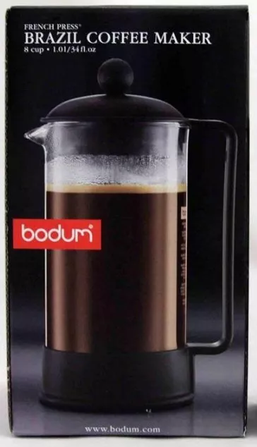 NEW Bodum 34 oz 8 cup French Press Brazil Coffee Maker