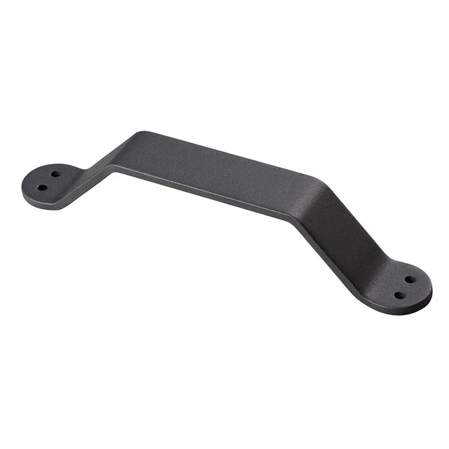 9" Barn Handle Cast Iron Pull Gate Shed Cabinet for Sliding Door Matte Black 3
