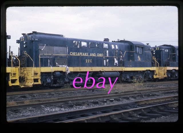 Orig Slide Chesapeake & Ohio C&O #2213 Baldwin AS616 1969