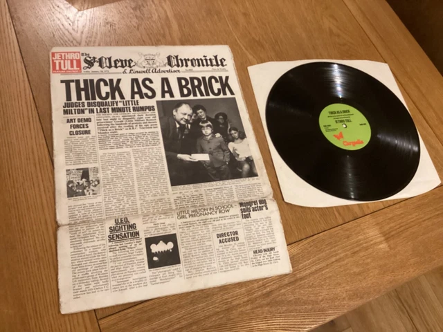 JETHRO TULL THICK As A Brick 1972 U.K. 1st issue £41.00 - PicClick UK