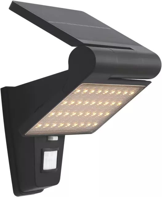 Lampe Solaire Exterieur Detecteur De Mouvement 2 Modes LED Projecteur 3000K Blan