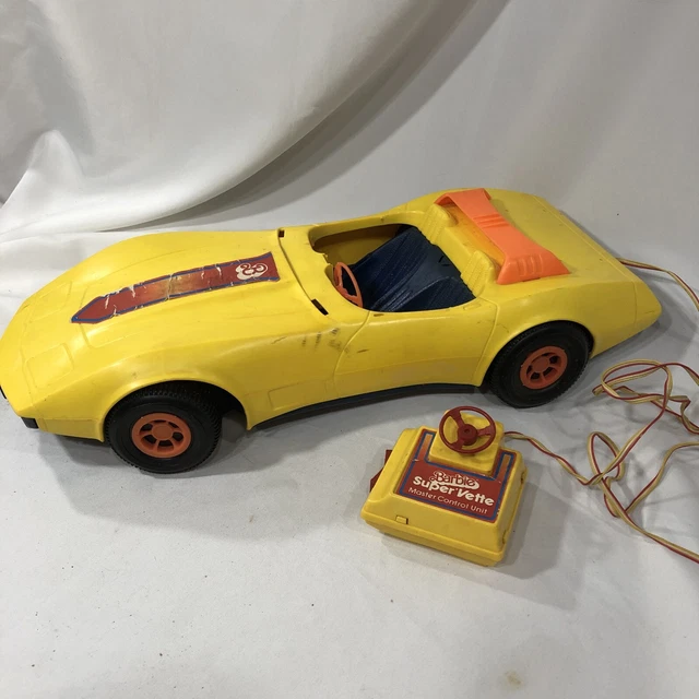 VINTAGE 1979 BARBIE Remote Control Super’vetteYellow Corvette Car