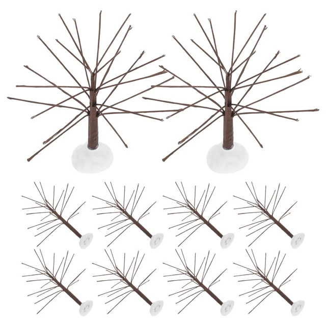 Décoration Noël Table 10cm Lot De 12 Mini Sapins De Noël De Table 10 Cm MISNODE | Base En Bois | Décoration D'intérieur Festive