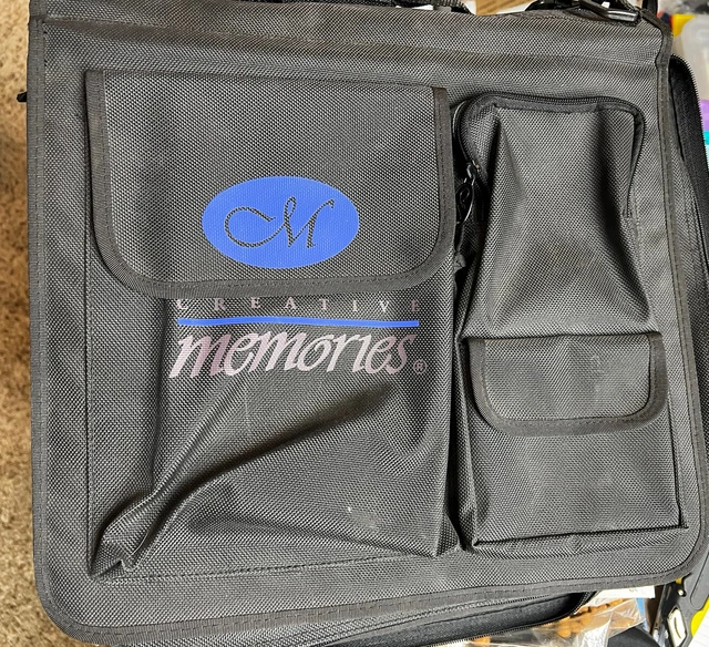 Organizador de almacenamiento de 3 anillos con cremallera Creative Memories negro