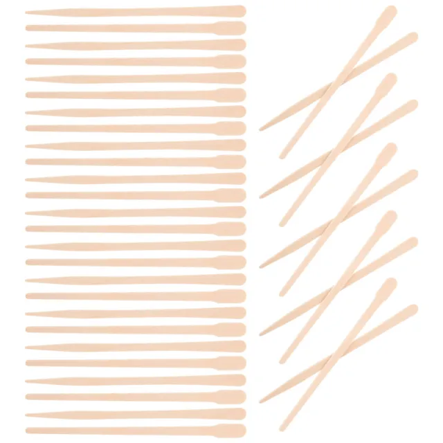 200 pcs Wooden Waxing Stick Applicator Wooden Wax Stick Spatula for Hair Removal