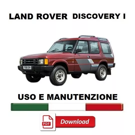 LAND ROVER DISCOVERY 1 (LJ) 200 TDI Manuale uso manutenzione Libretto istruzioni