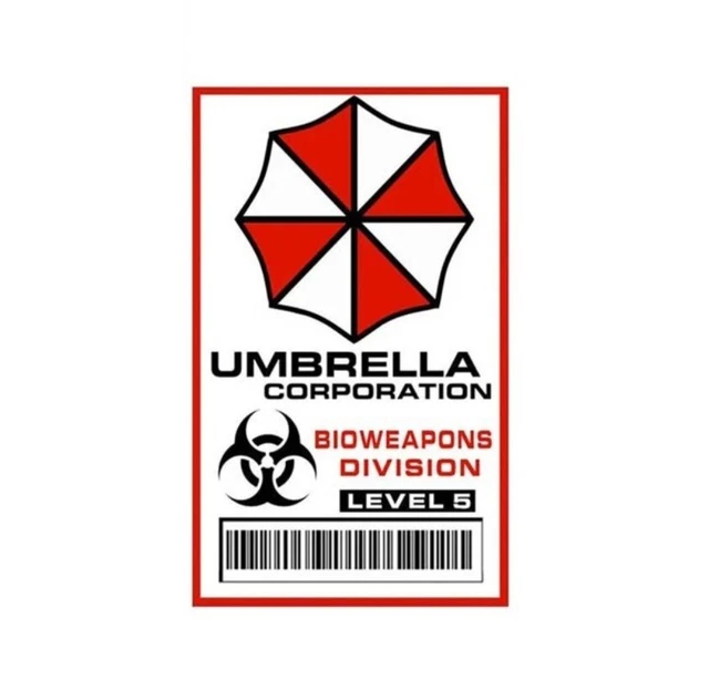 thumbnail interactive-video image 1 of 3pk Umbrella Corporation Hive Parking Level 3 Resident Evil Zombie Vinyl Decals 1 of 2
