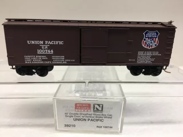 N Scale Micro Trains MTL 39210 Union Pacific UP 100744 Box Car