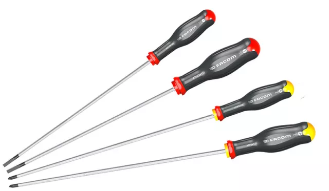 Facom Tools Protwist 4 Piece Slotted / Phillips Screwdriver Set (New Design)