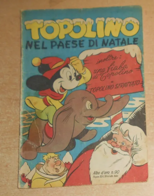 Ed.mondadori Alb0 D'oro  N° 90  1948  Topolino  Originale !!!!!