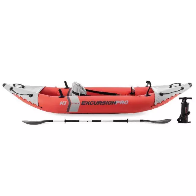 Intex Excursion Pro K2 Inflatable 2 Person Outdoor Kayak Set with Oars and Pump 3