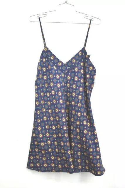 Nordstrom Lingerie Womens V Neck Nightgown Overall Print Multi Colored Size M