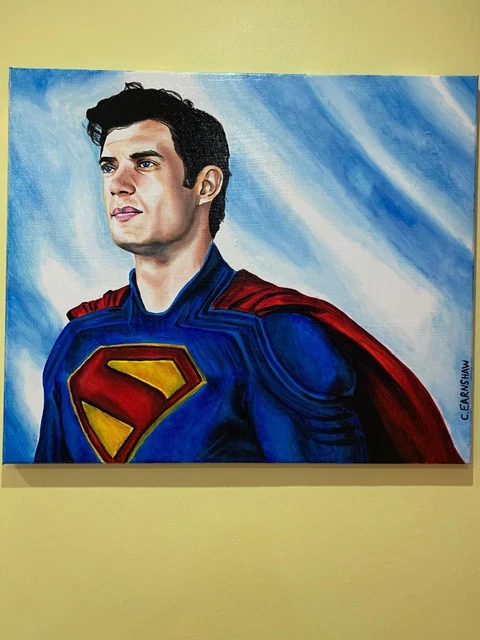 SUPERMAN 2025 - Painting - David Corenswet - on Boxed canvas £135.88 ...
