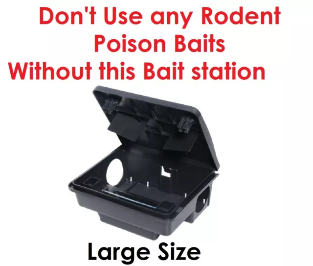 PROFESSIONAL Rodent Rat/Mice/Mouse Bait/Trap Box Boxes CHILD/PET PROOF