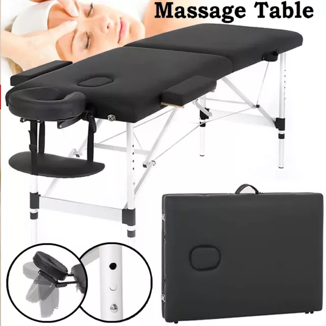 Massage Table Portable Massage Bed Beauty Salon Chair Spa Therapy Folding Table