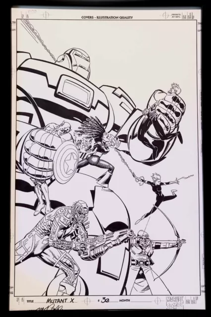 Mutant X #30 Michael Golden 11x17 FRAMED Original Art Poster Print Marvel Comics