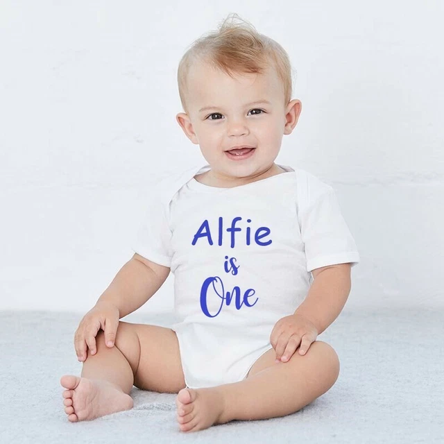 1° gilet personalizzato primo compleanno bianco bambino/ragazza abito con una torta