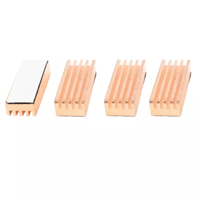 4pcs 22mmx8mmx5mm autoadhesiva de cobre disipador memoria para DDR DDR2 DDR3 RAM