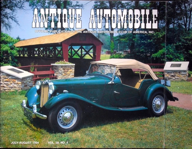 ANTIQUE AUTOMOBILE MAGAZINE, July-August 1994 Vol. 58, No. 4 £8.78