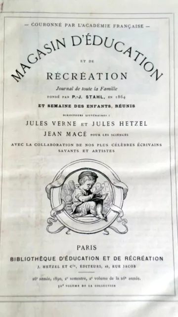 Magasin d'éducation et de récréation - Cézard Cascabel - Jules Verne.