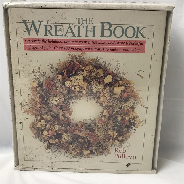 Kit de Corona con Libro Rob Polea Artesanal NUEVO Sin Usar Flores Secas Artesanía