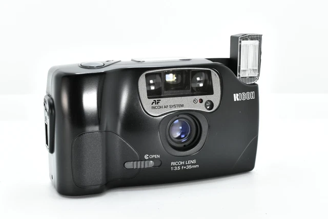 [Near Mint]Ricoh FF-9s Date Black 35mm Point & Shoot Film Camera EF‐174