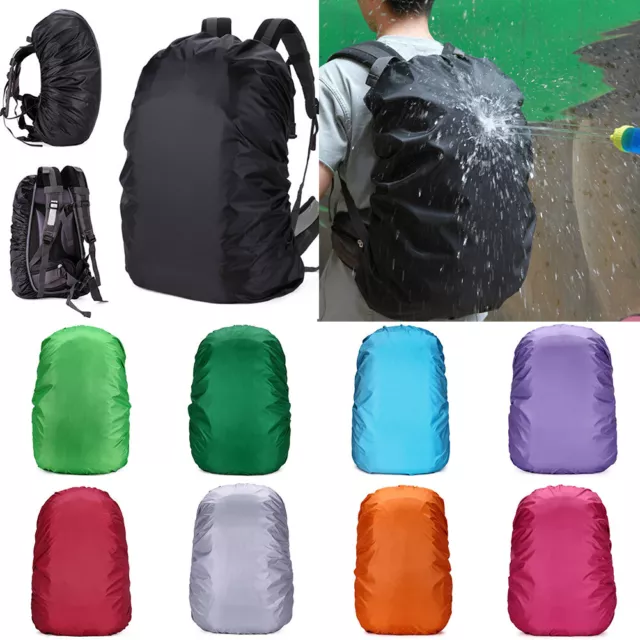 20L-80L Waterproof Backpack Cover Bag Camping Hiking Outdoor Rucksack Rain Dust