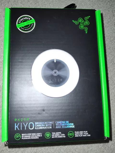 Razer Kiyo Full HD 1080p Streaming Webcam Camera Illumination RING Light NEW