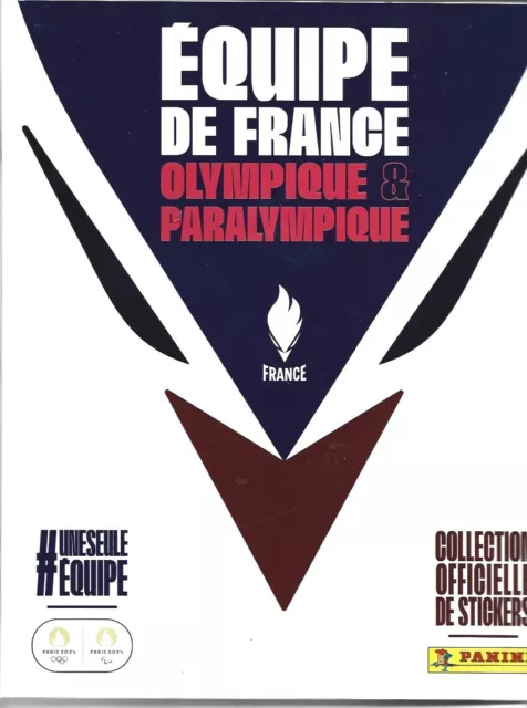 Panini Jeux Olympiques 2024 Equipe De France Olympique Paralympique Album Empty