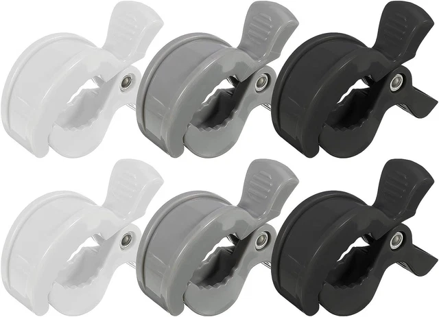 AKlamater Kinderwagenstifte, 6 Stck. Universal Buggy Clips Verschlüsse Baby Kinderwagen Greifer