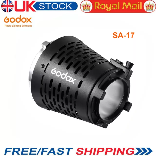 UK Godox SA-17 Bowens Mount LED Light To Projection Attachment Mount Adapter