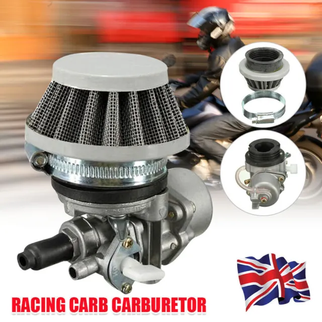 47cc 49cc Mini Moto ATV Quad Dirt Bike Carburetor Carburettor Carb Air Filter UK