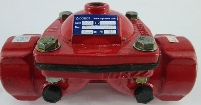 1-1/2" Npt Dorot/ Netafim Model 44 Series 100 Direct Sealing Diaphragm Valve