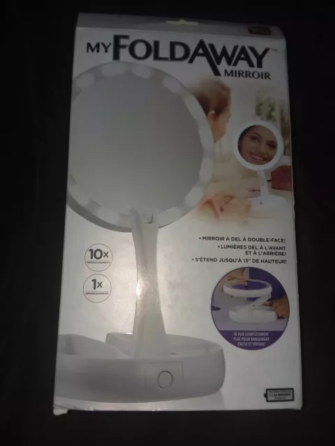 My Fold-Away Mirror The Lighted Double Sided Vanity Makeup Mirror, As Seen on TV