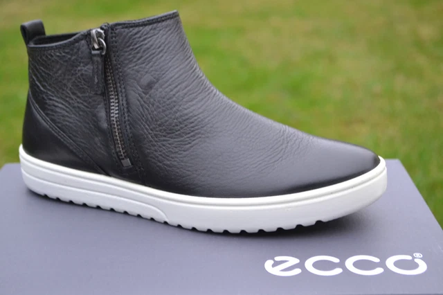 STIVALETTI DONNA ECCO NUOVI CON SCATOLA FARA pelle nera UK 5 EU 38