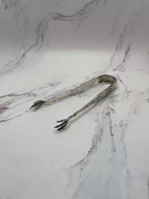 Stering Silver Sugar Tongs - “HSC” Monogram - 80 OZT