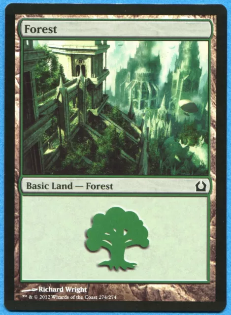Forest #273 4x FOIL RTR MTG Return to Ravnica Basic Land MINT green Forest #273 4x FOIL RTR MTG Return to Ravnica Basic Land MINT green