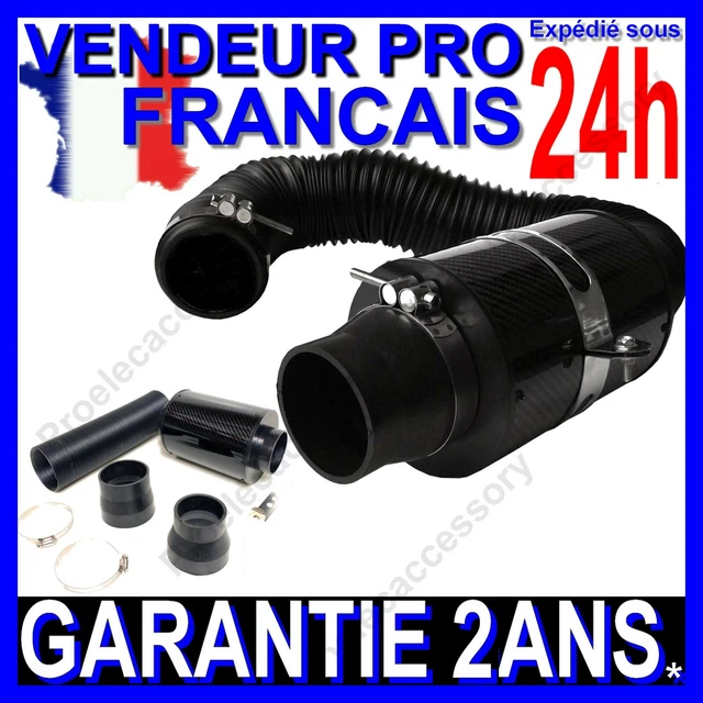 Turbo De Filtre à Air Double Turbine – Kit Admission Dynamique – Gris / Rouge / Bleu / Noir