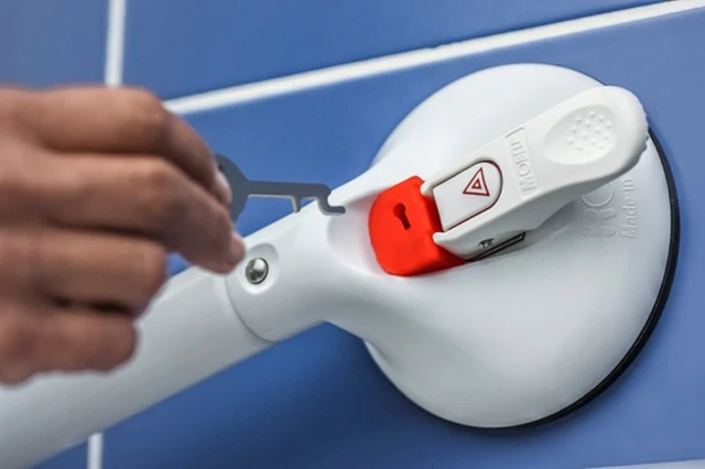 Roth Kipphebelsicherung para Mango de Sujeción 2X Fusibles Con 1 X Llave