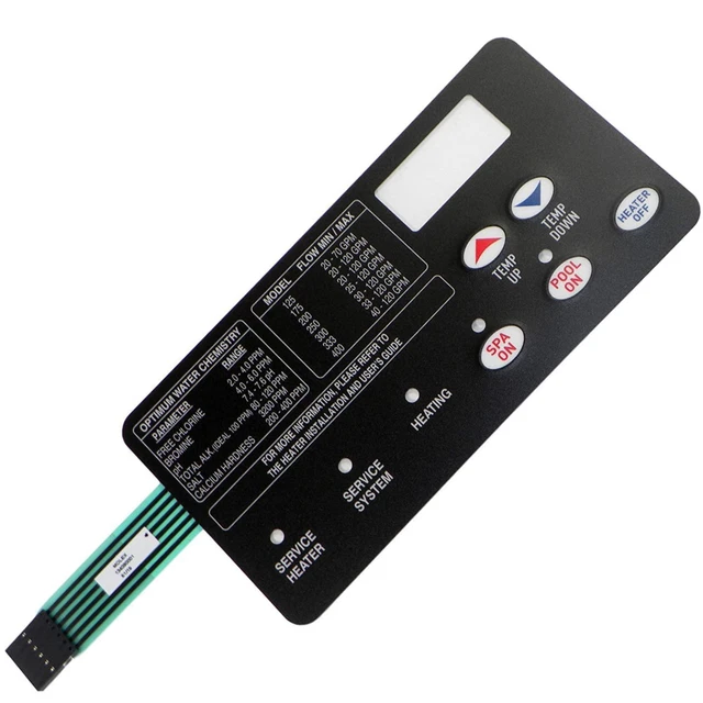 Pentair 472610Z Switch Membrane Pad for MasterTemp Heater 250 300 350 400 Pool