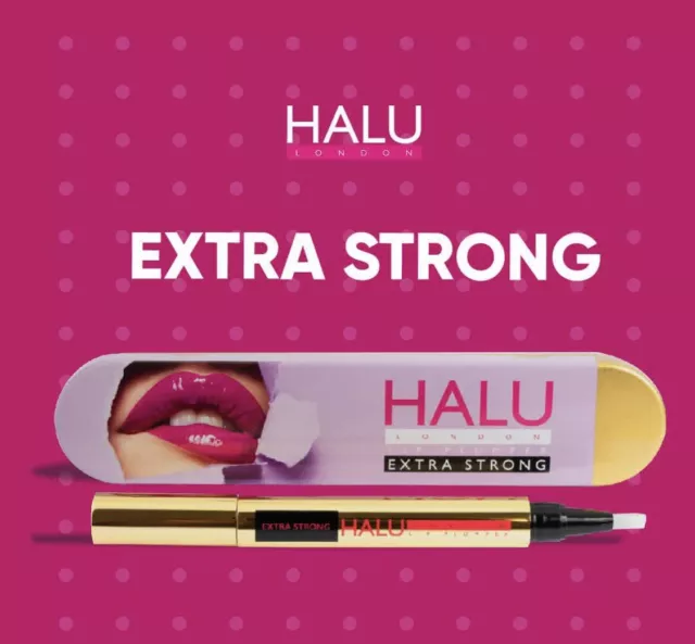 Halu London Lip Plumper & Gold Tin Extra Strong Non Surgical Volumising Plump It