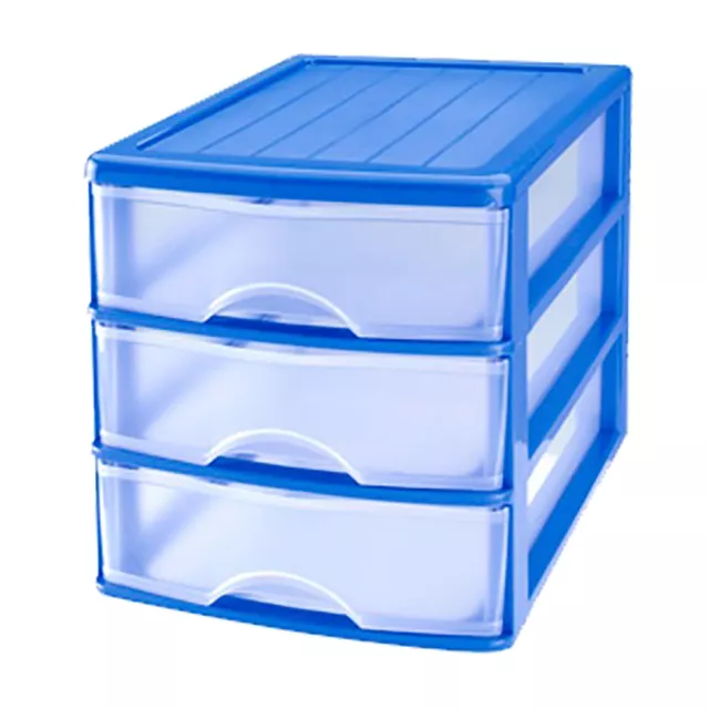 Cajonera 3 4 5 Plastico Organizador Almacenamiento Gabinetes Oficina Dormitorio 3