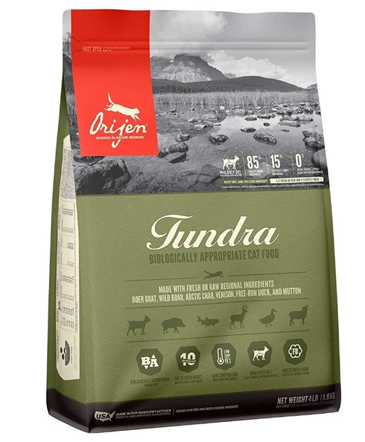 Orijen Tundra for Cats 4Lbs Search on ebay Search on Walmart ASIN: B074R76RKD