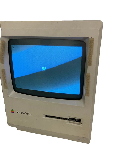VINTAGE ORIGINAL 1988 Apple Macintosh Plus M0001A Computer - powers and ...