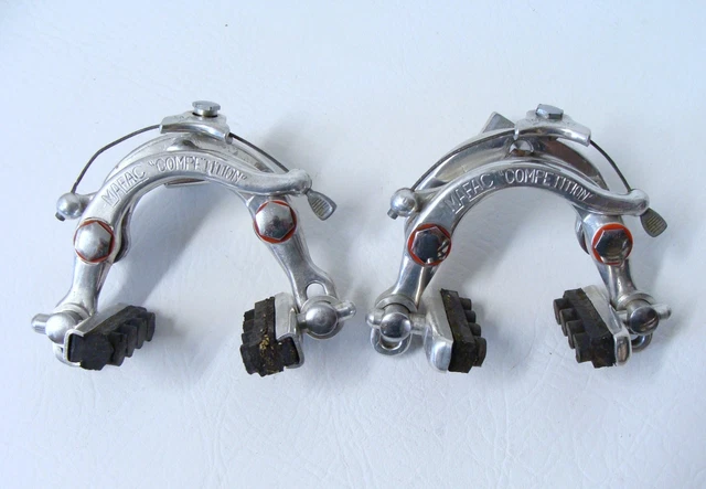 Set De Freins Mafac 2000 Gravé Or, Leviers Course Randonneur, Vélo Classique Français